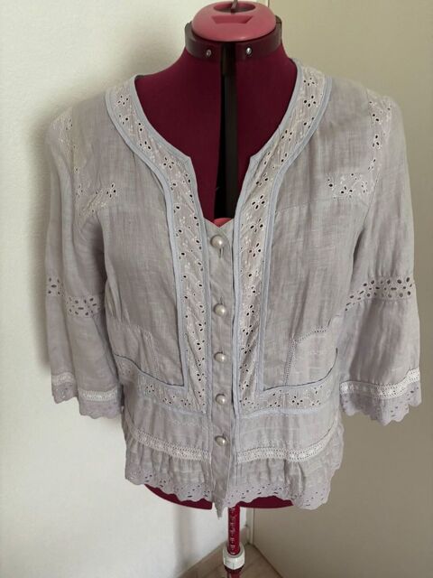 Ensemble Frida 100% lin gris T4 Chateau Gombert (13)