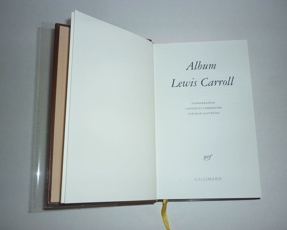 LEWIS CARROLL biblioth&egrave;que de la Pl&eacute;iade "ALBUM" (&Eacute;ditions G Livres et BD