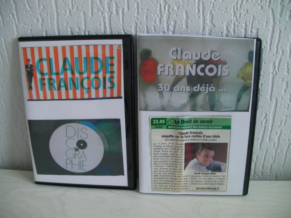 DVD &eacute;missions t&eacute;l&eacute; Claude FRANCOIS Photos/Video/TV