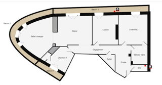  Appartement � vendre 3/4 pi�ces 99 m� Bastia