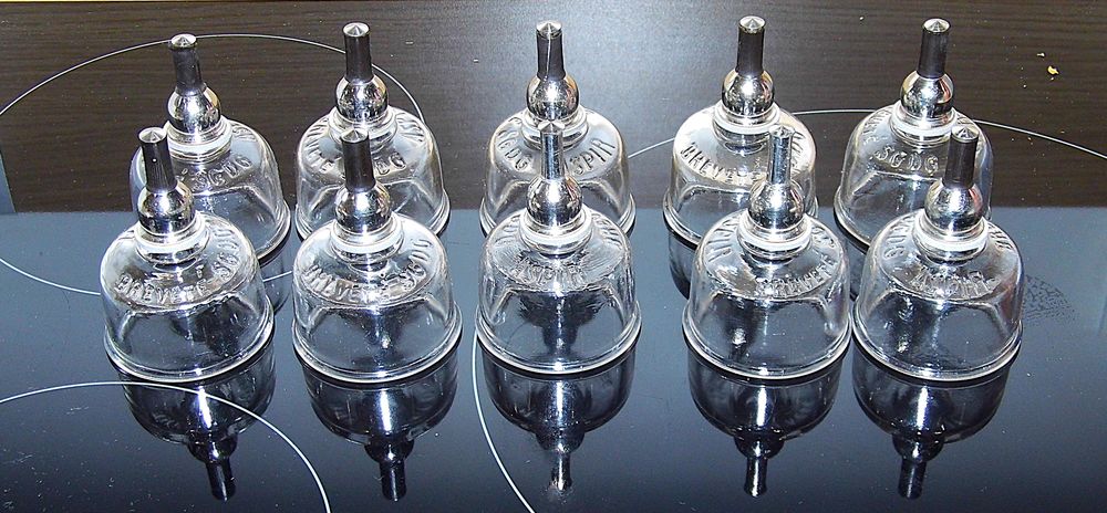 10 ventouses m&eacute;dicales anciennes ASPIR cabinet de curiosit&eacute; ann&eacute;es 30 medecine 