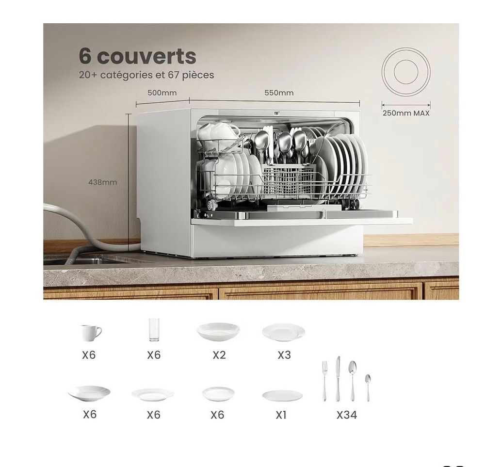 mini lave-vaisselle Comfee neuf Electroménager