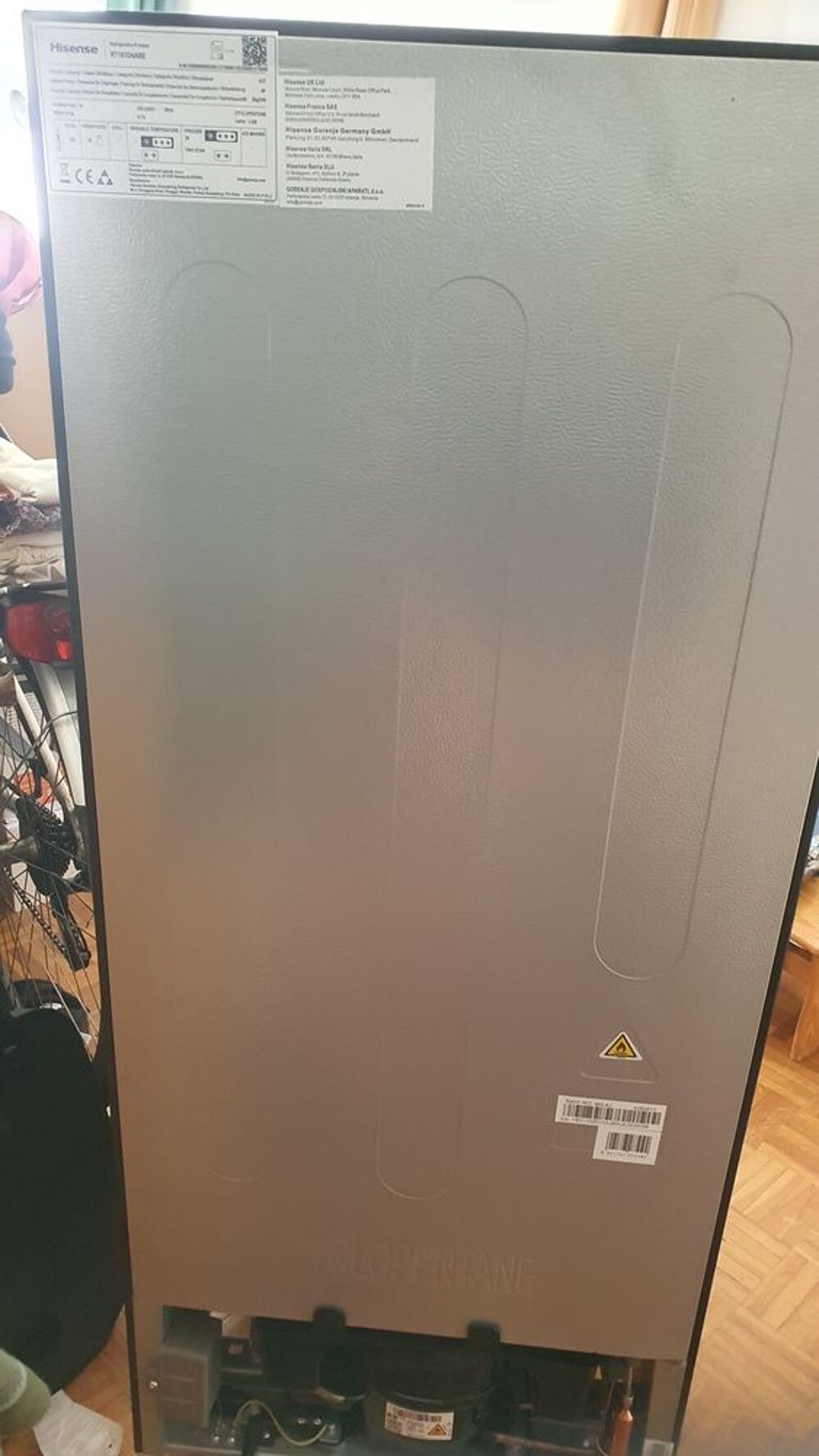 R&eacute;frig&eacute;rateur 2 portes HISENSE RT161D4ABE 124 Litres Electroménager