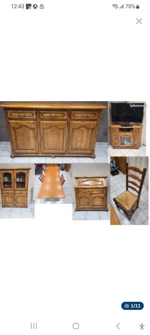 Salle � manger compl�te pour petit budget.
�tat impeccable. 0 Bl�nod-l�s-Pont-�-Mousson (54)