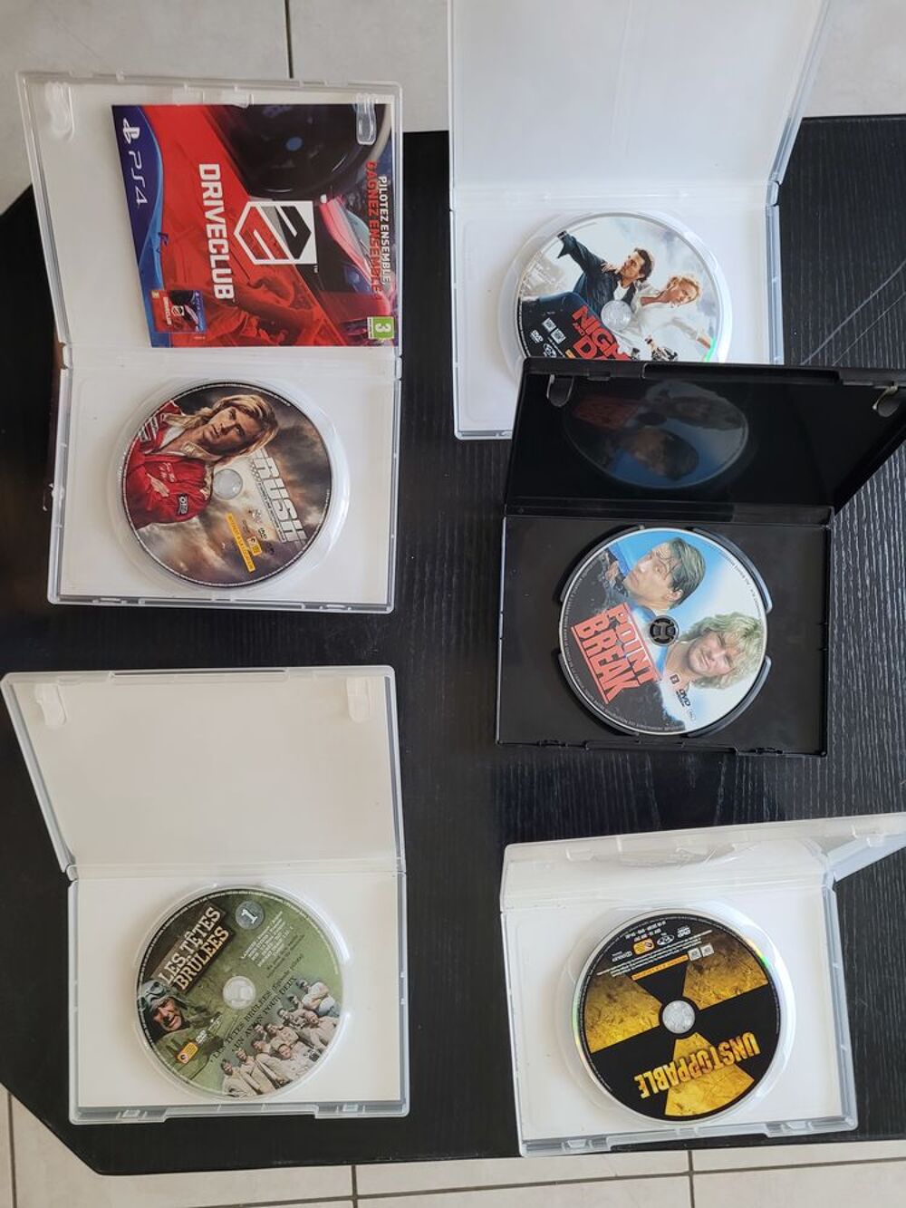 Lot de 5 DVD originaux - Films d'action et s&eacute;rie culte DVD et blu-ray