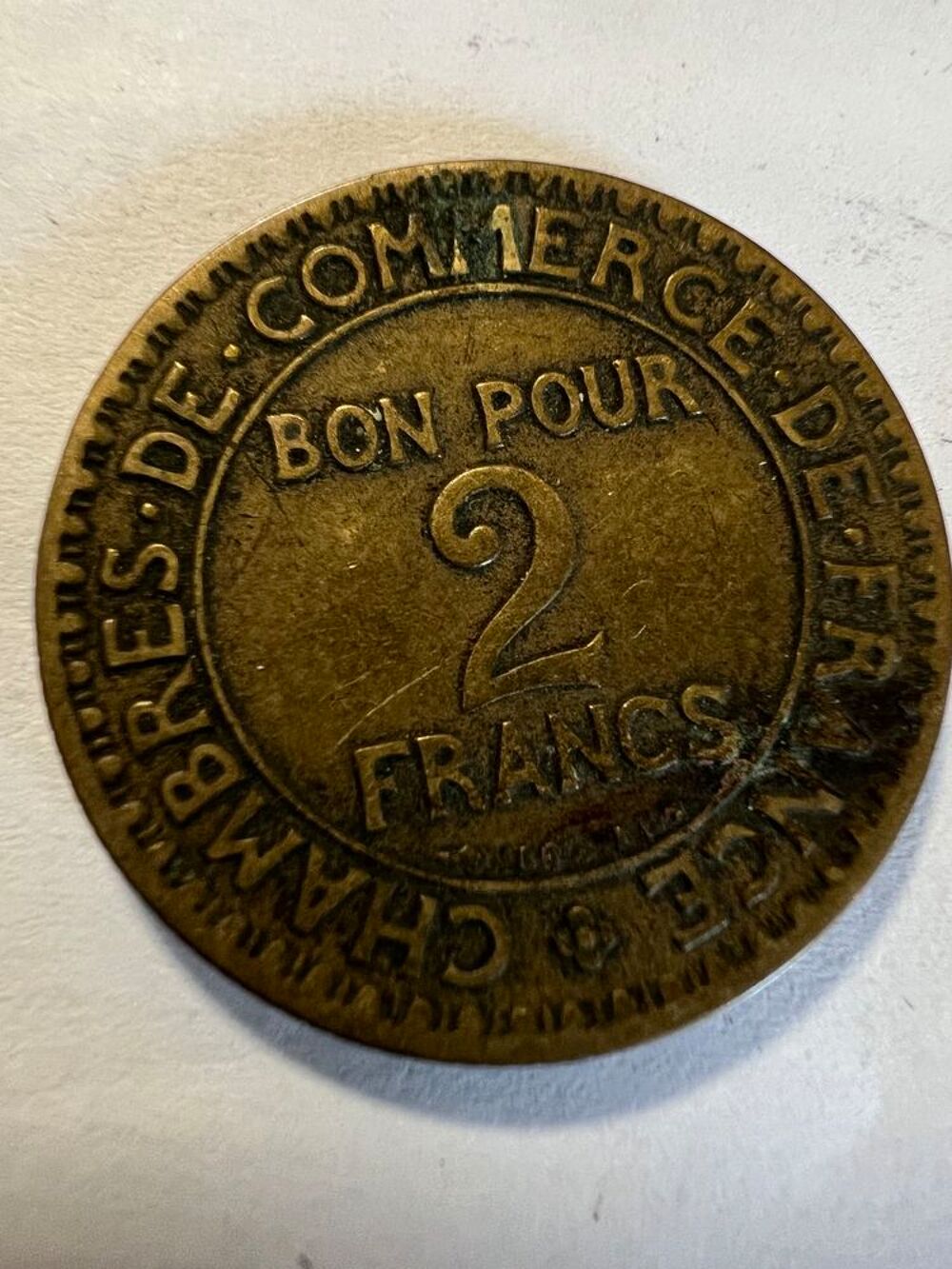 Bon pour 2 Francs 1923. 