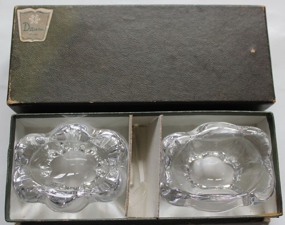 Saliere et poivriere Cristal DAUM Cuisine