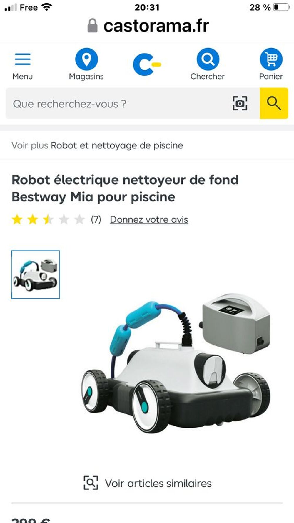 Cause double emploi robot piscine autonome neuf de piscinr Jardin