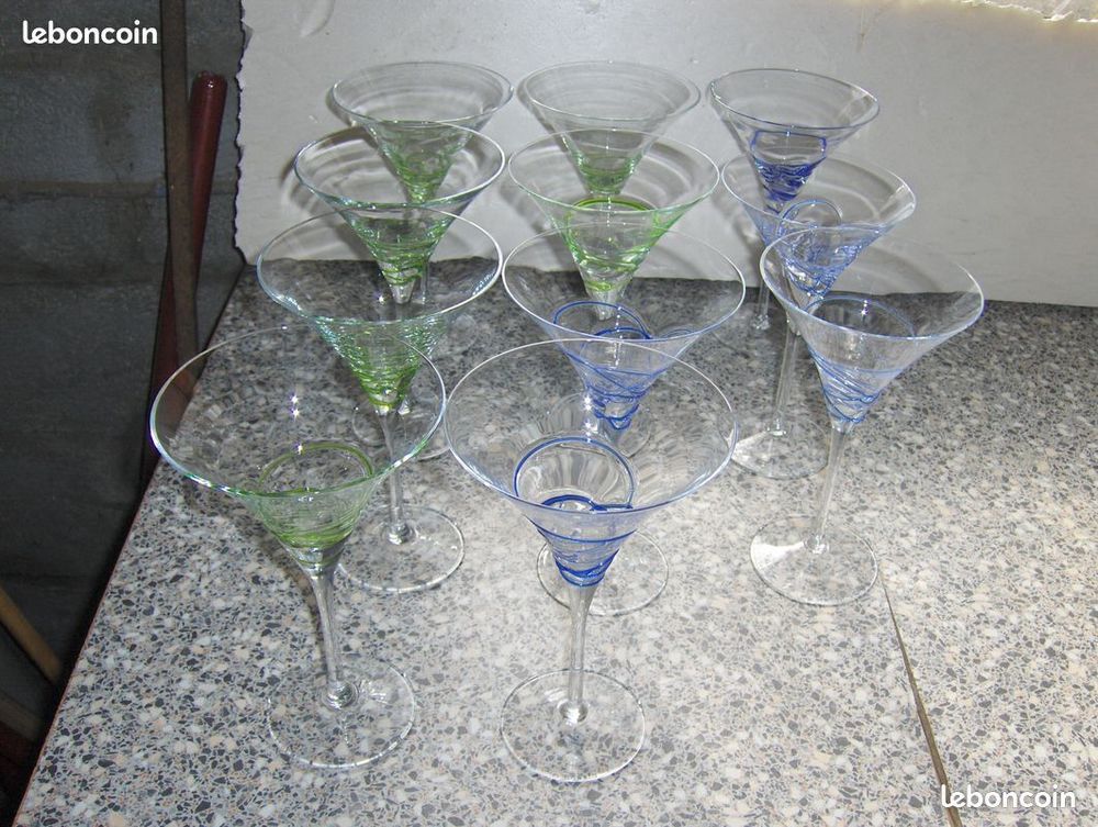 11 magnifiques coupes &agrave; cocktail ou &agrave; champagne ou &agrave; glace ? Décoration