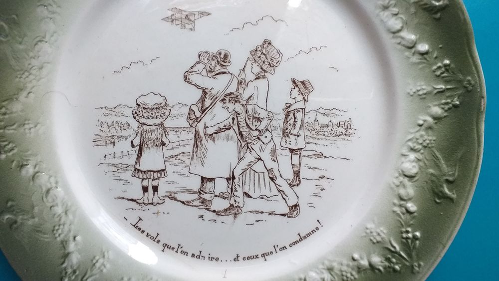 ASSIETTE PARLANTE K &sect; G LUNEVILLE : l'aviation 