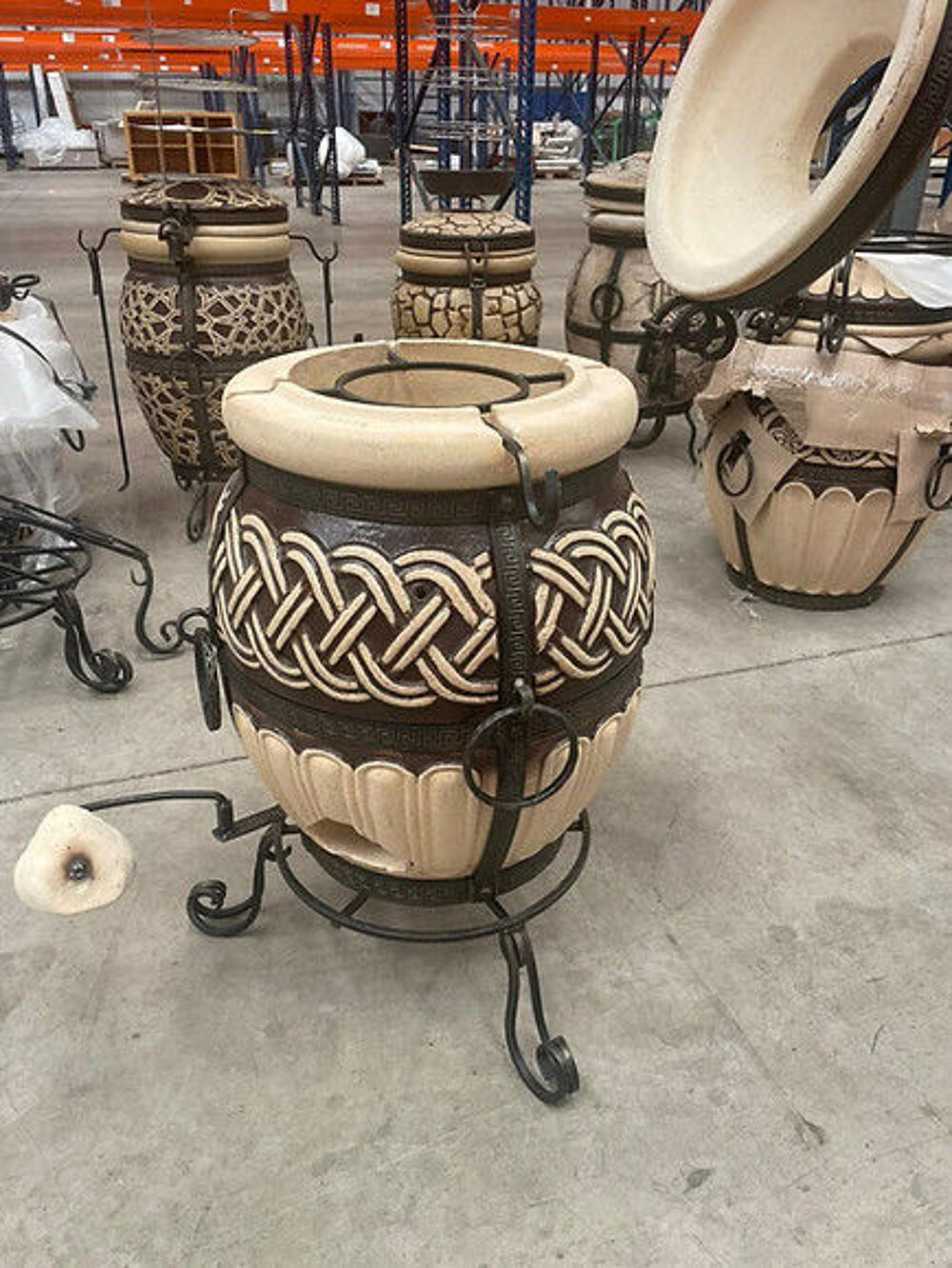 Tandoor TOR 80 L ? Four tandoor artisanal en argile r&eacute;fracta Jardin
