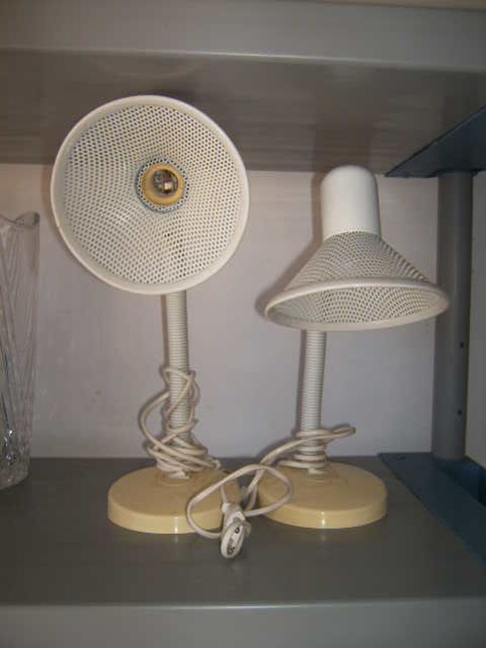 2 Lampes vintage bureau ou de chevet de la marque Massive Décoration