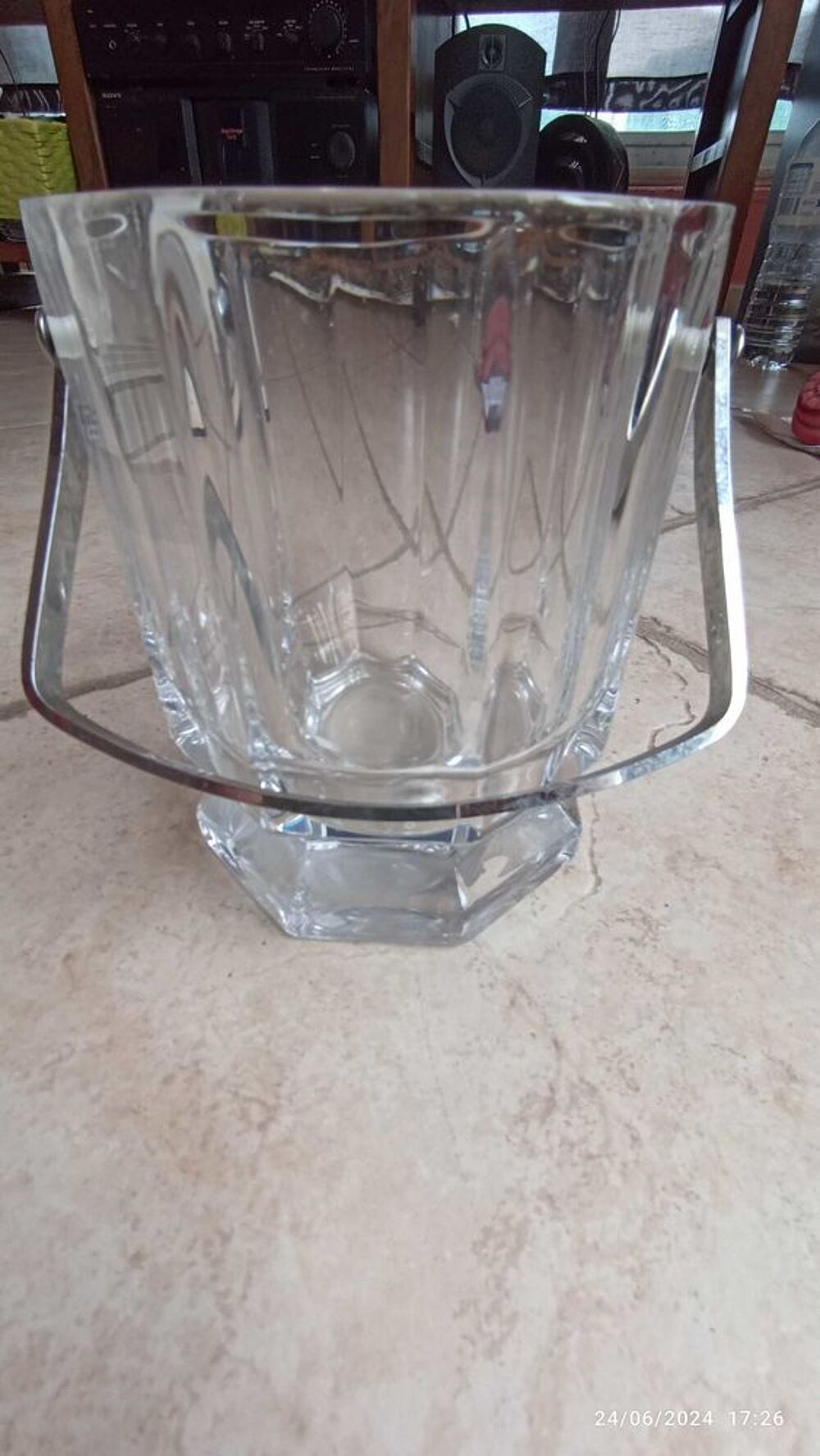 sceau a glace en cristal 