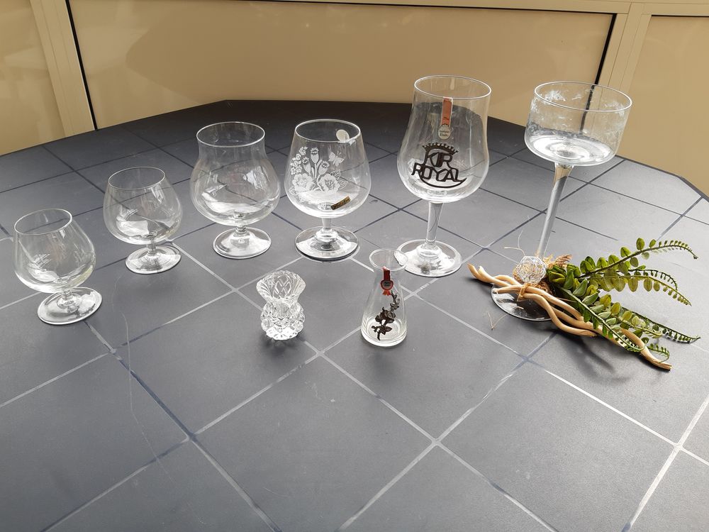 Verre Kir Royal + Grav&eacute; + divers... Décoration