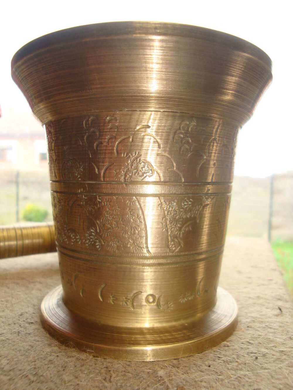 Mortier en bronze 