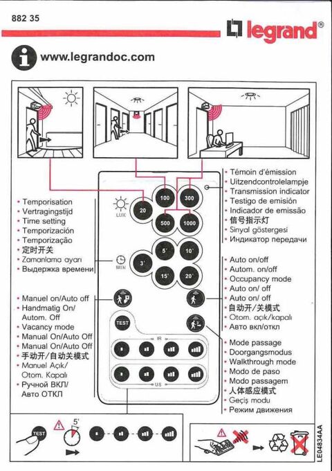 Configurateur de rglage LEGRAND pour dtecteur EC02 25 Tarbes (65)