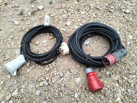 Rallonge tetrapolaire 32A 5x2.5 souple caoutchouc 120 Saint-Jean-de-Fos (34)
