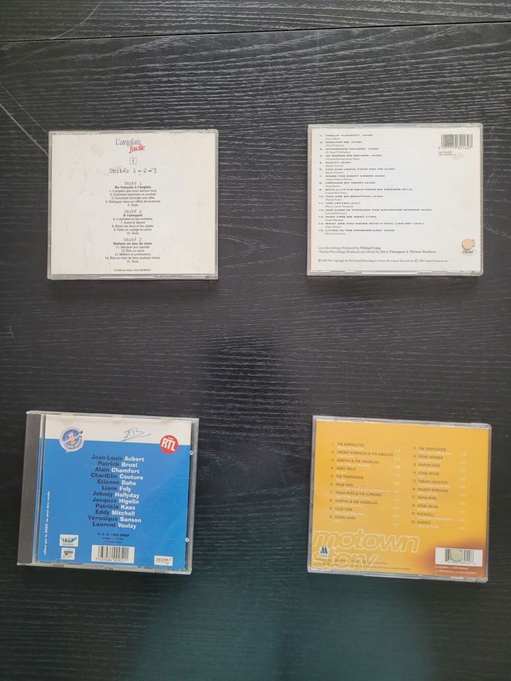Lot de 4 CD en tr&egrave;s bon &eacute;tat CD et vinyles