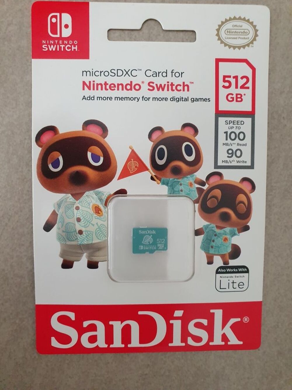 carte SDXC Nintendo Switch Consoles et jeux vidos