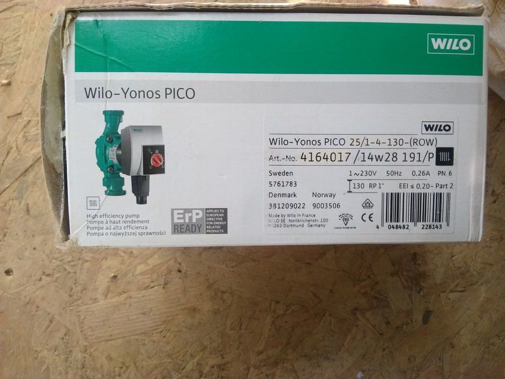 CIRCULATEUR WILO YONOS PICO 25/1-4-130 Bricolage