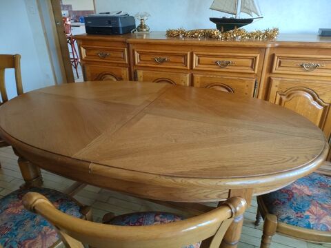 Table ch�ne massif, style Louis Philippe, mod�le BRISSAC 0 Troyes (10)