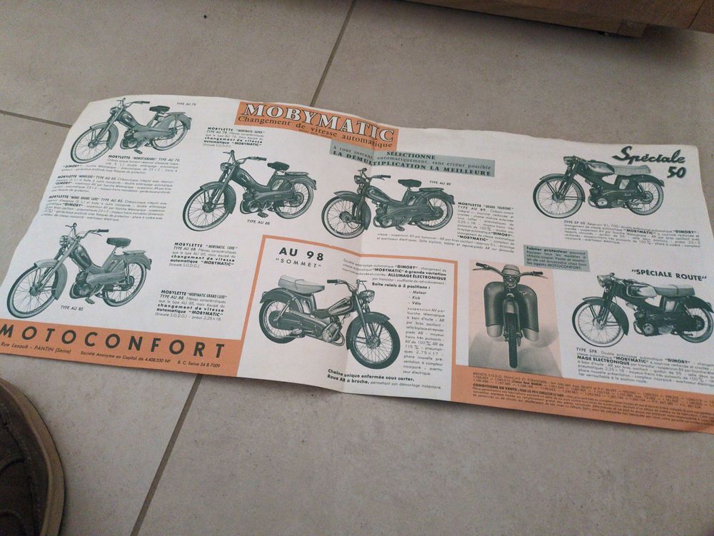Brochure Mobylette 1962 