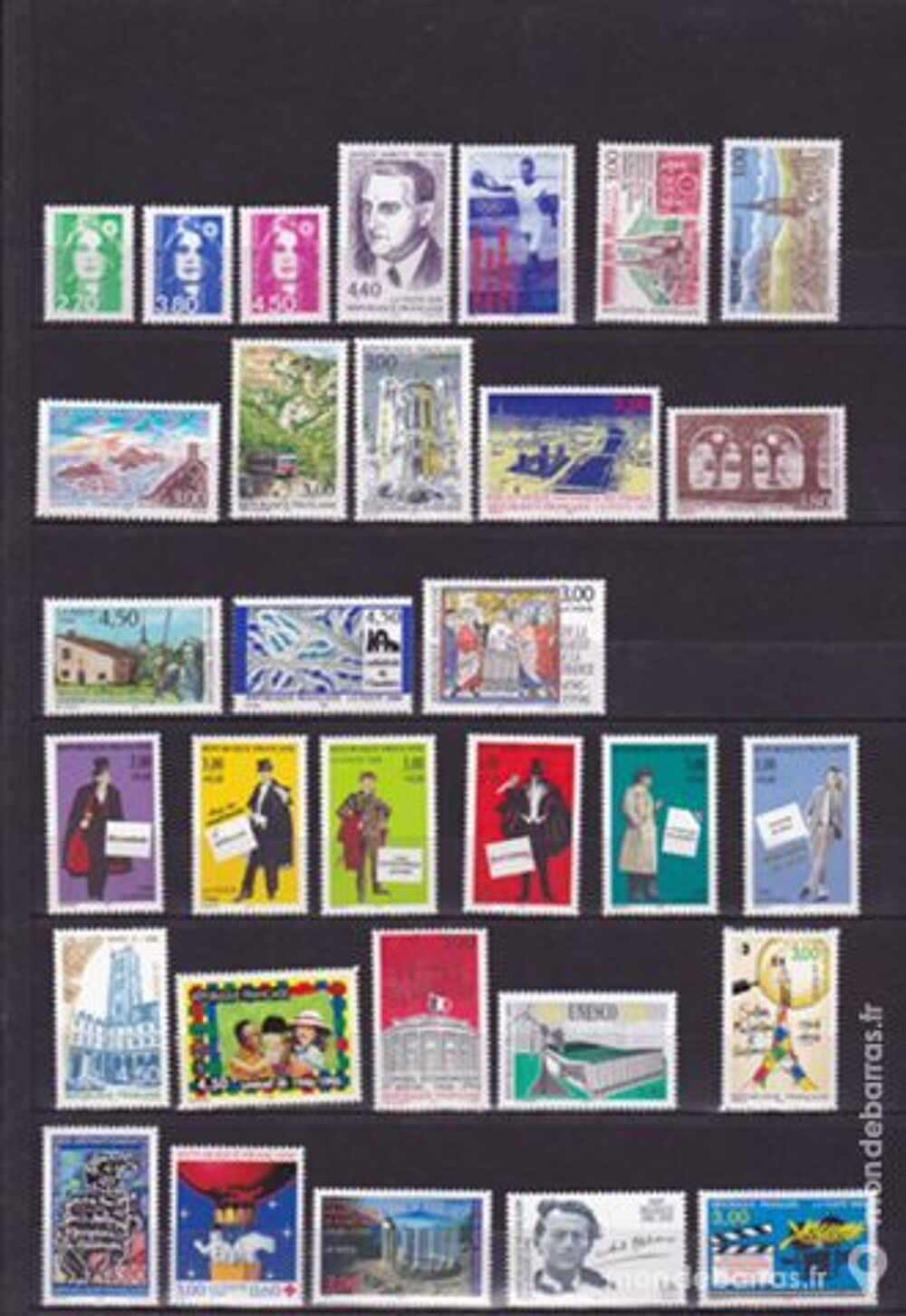 France 1996 timbres poste neufs avec 03 Carnets de timbres 