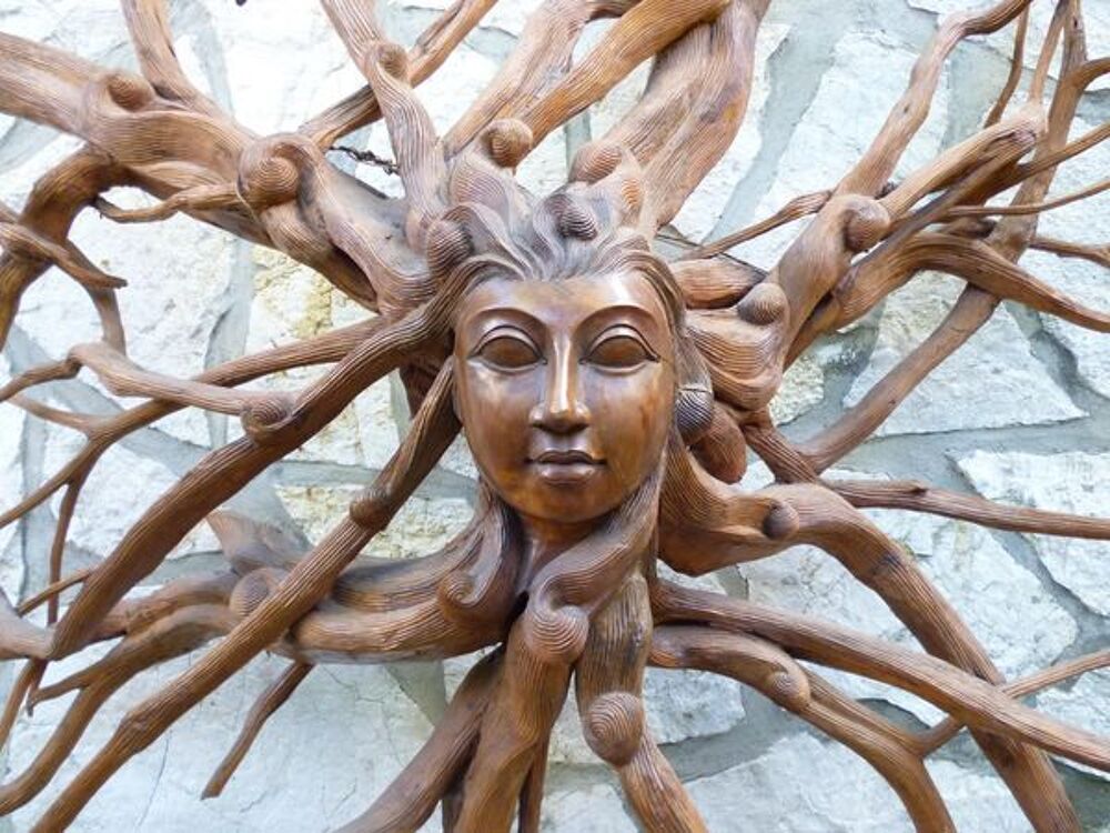 Racine bois sculpt&eacute;e - Pi&egrave;ce unique Décoration