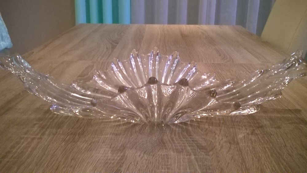 Coupe en verre &eacute;pais vintage art contemporain Décoration