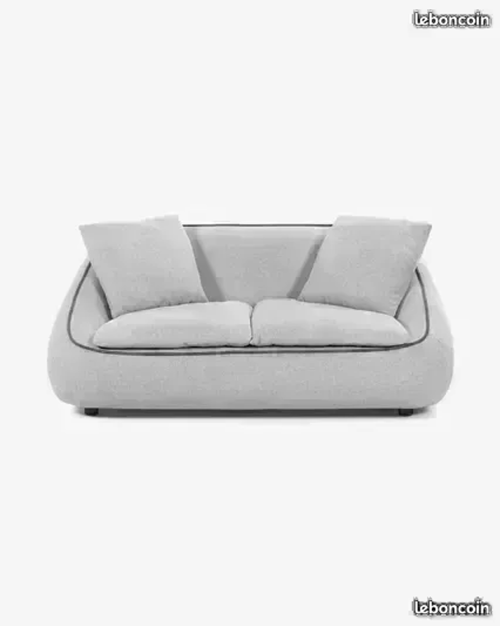 Canap&eacute; tissu 2 places design contemporain Kavehome. Meubles