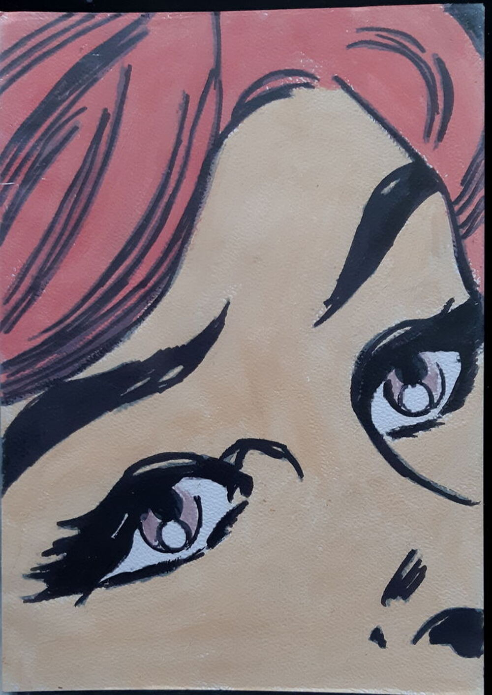 peinture - expression - d&eacute;tail - sur papier aquarelle - form Décoration