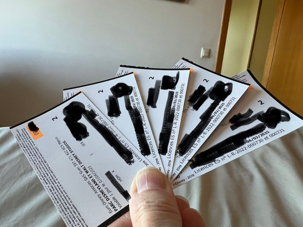 5 Billets adulte deux parcs Billetterie
