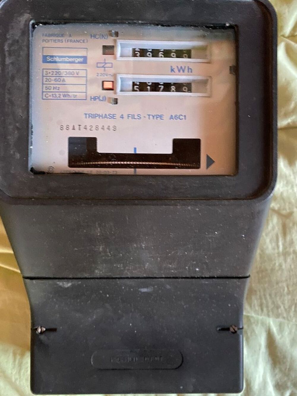 compteur &eacute;lectrique triphas&eacute; 20-60A Bricolage