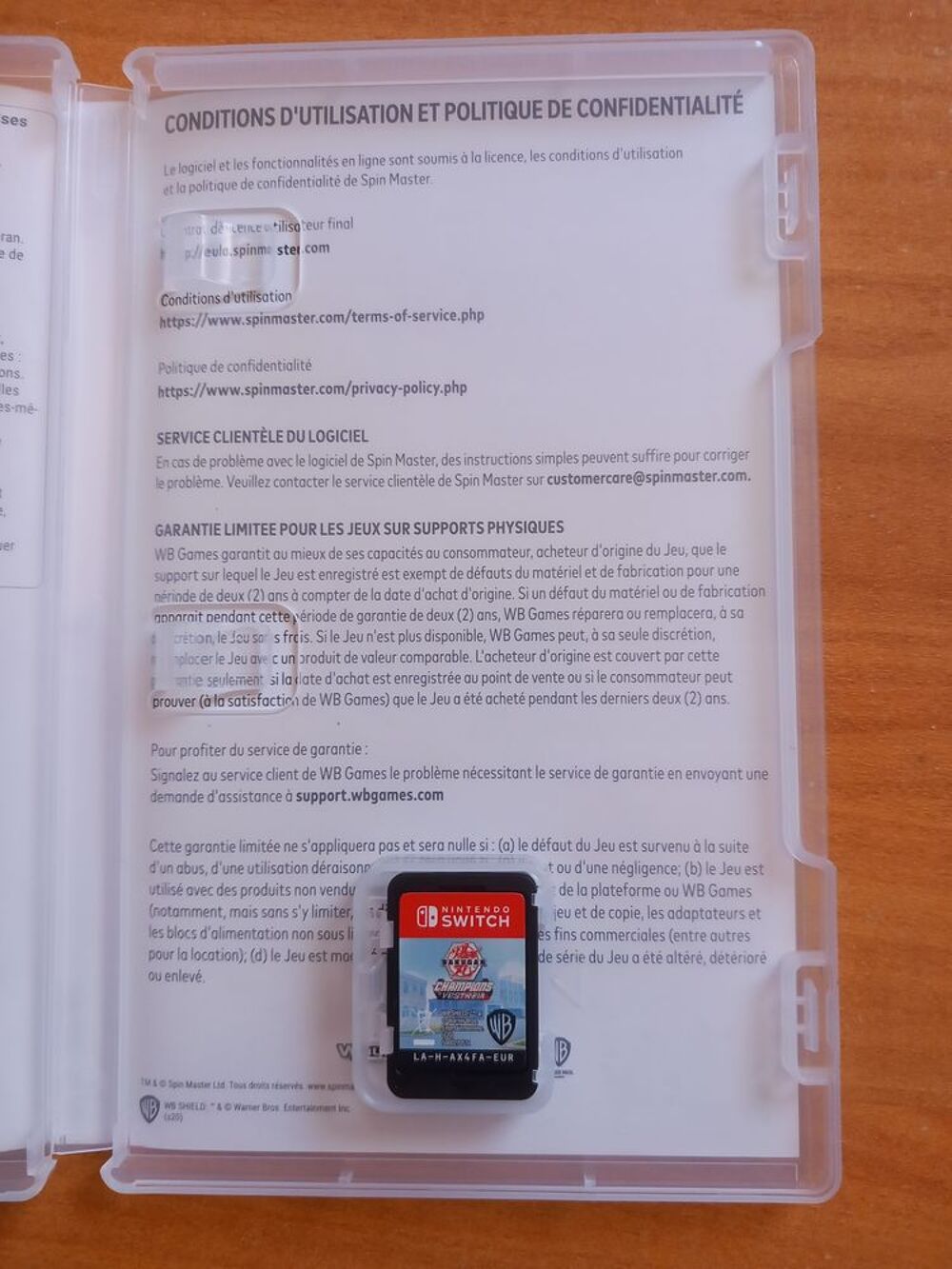 JEU SWITCH BAKUGAN	ETAT NEUF	 Consoles et jeux vid�os