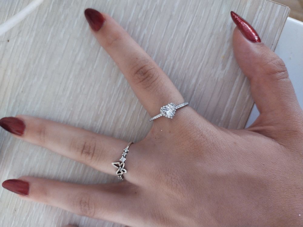 Bague solitaire en argent sterling 925, 18 mm de diam&egrave;tre Bijoux et montres