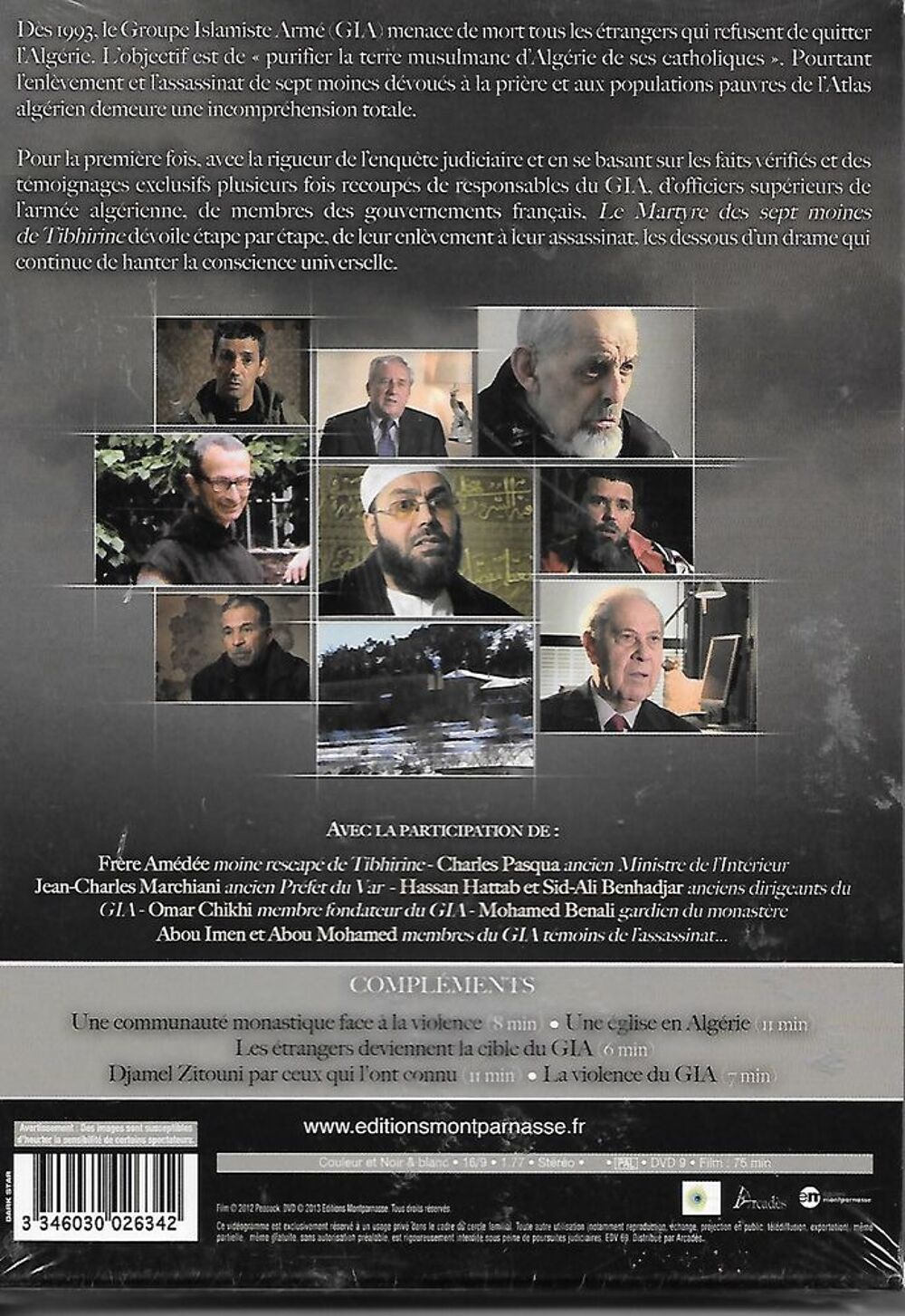 Le martyre des sept moines de Tibhirine. DVD et blu-ray