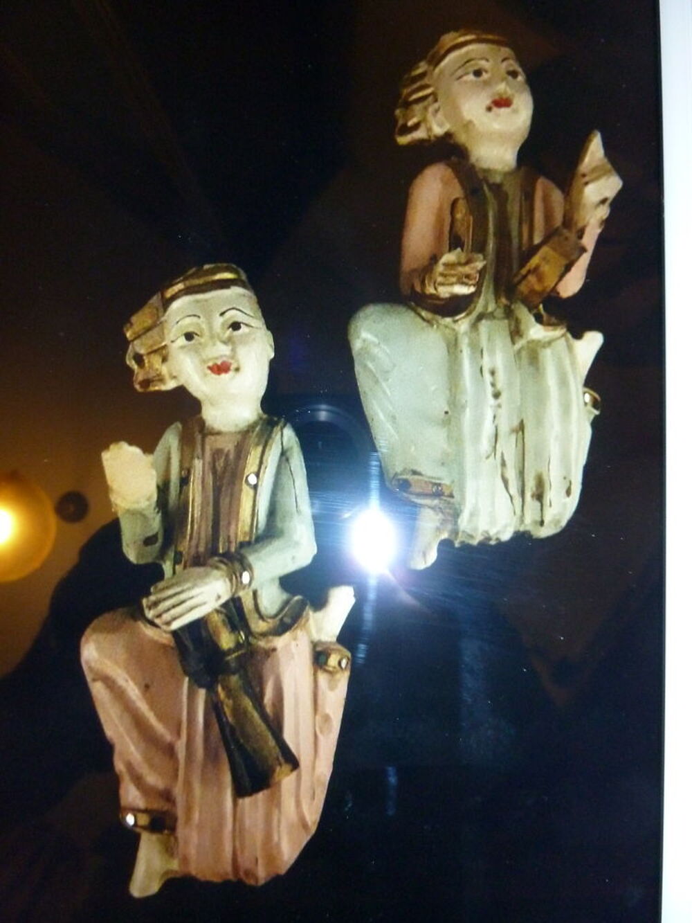 PERSONNAGE EN BOIS SCUPLTE Décoration