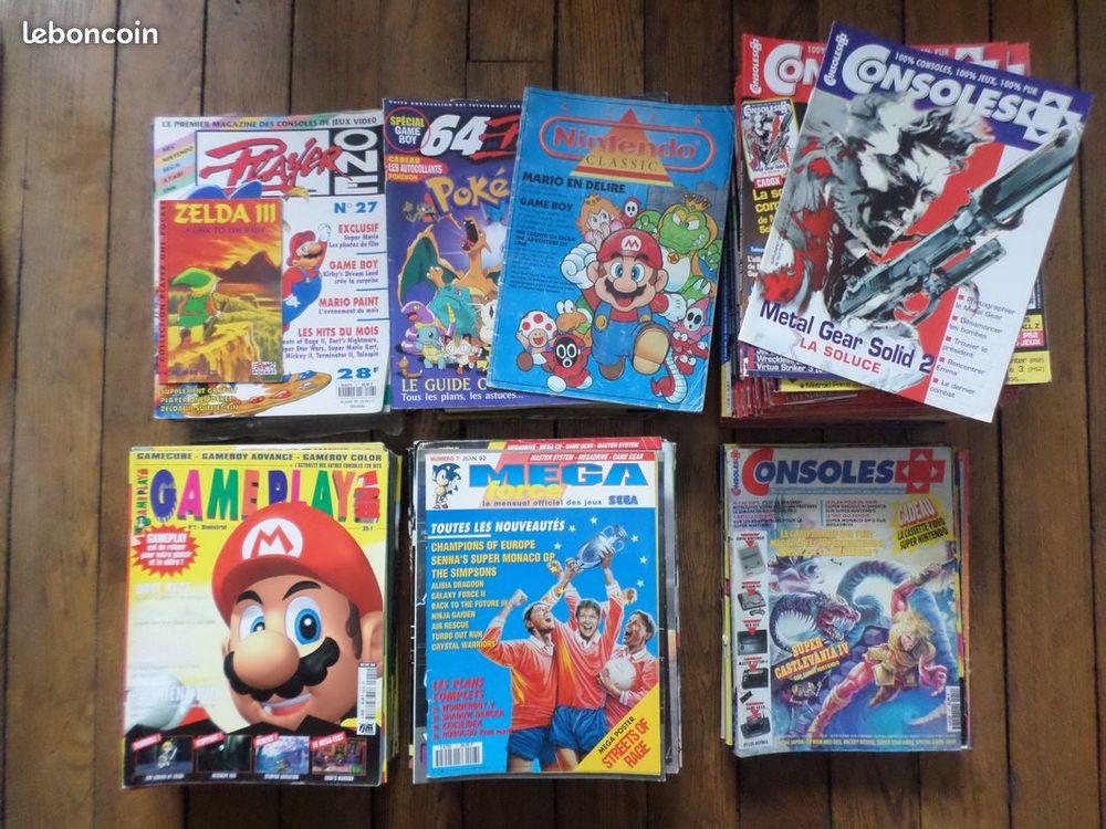 Lot 200 magazines gameplay 128, consoles+ megaforce Livres et BD