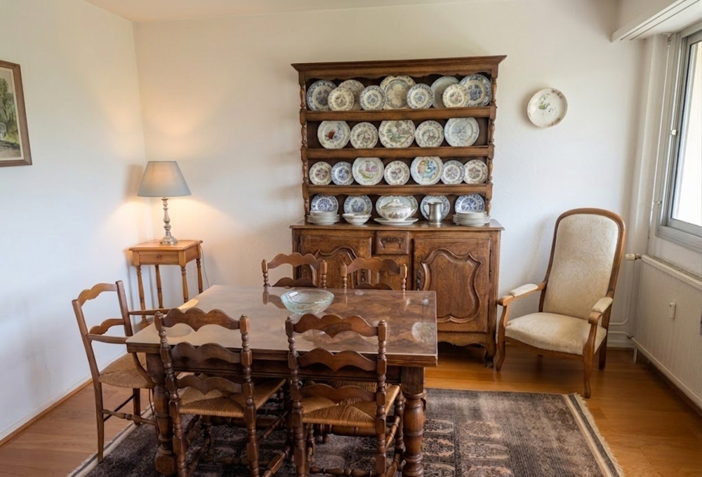 Salle &agrave; manger ancienne en ch&ecirc;ne massif ? ensemble complet Meubles