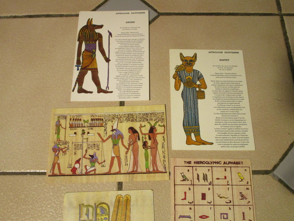 CARTE POSTALE ASTROLOGIE EGYPTIENNE HIEROGLYPHE 