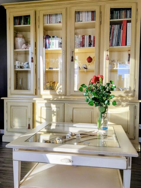 vaisselier-biblioth�que en ch�ne Vannes (56)