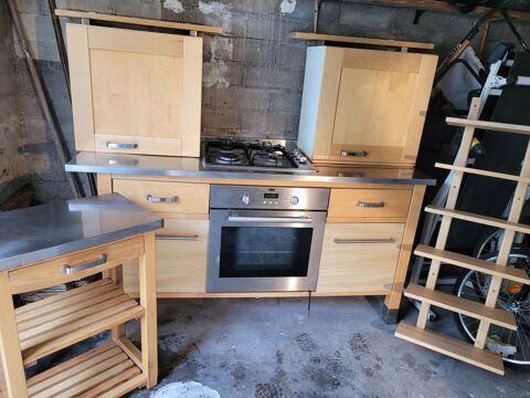Ensemble cuisine ikea bois et inox avec lectromnager 700 Saint-Jean-de-la-Ruelle (45)