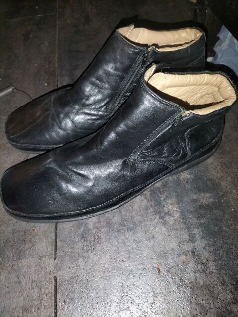 Boots cuir zipp biotech pointure 44 excellent tat 19 Cachan (94)