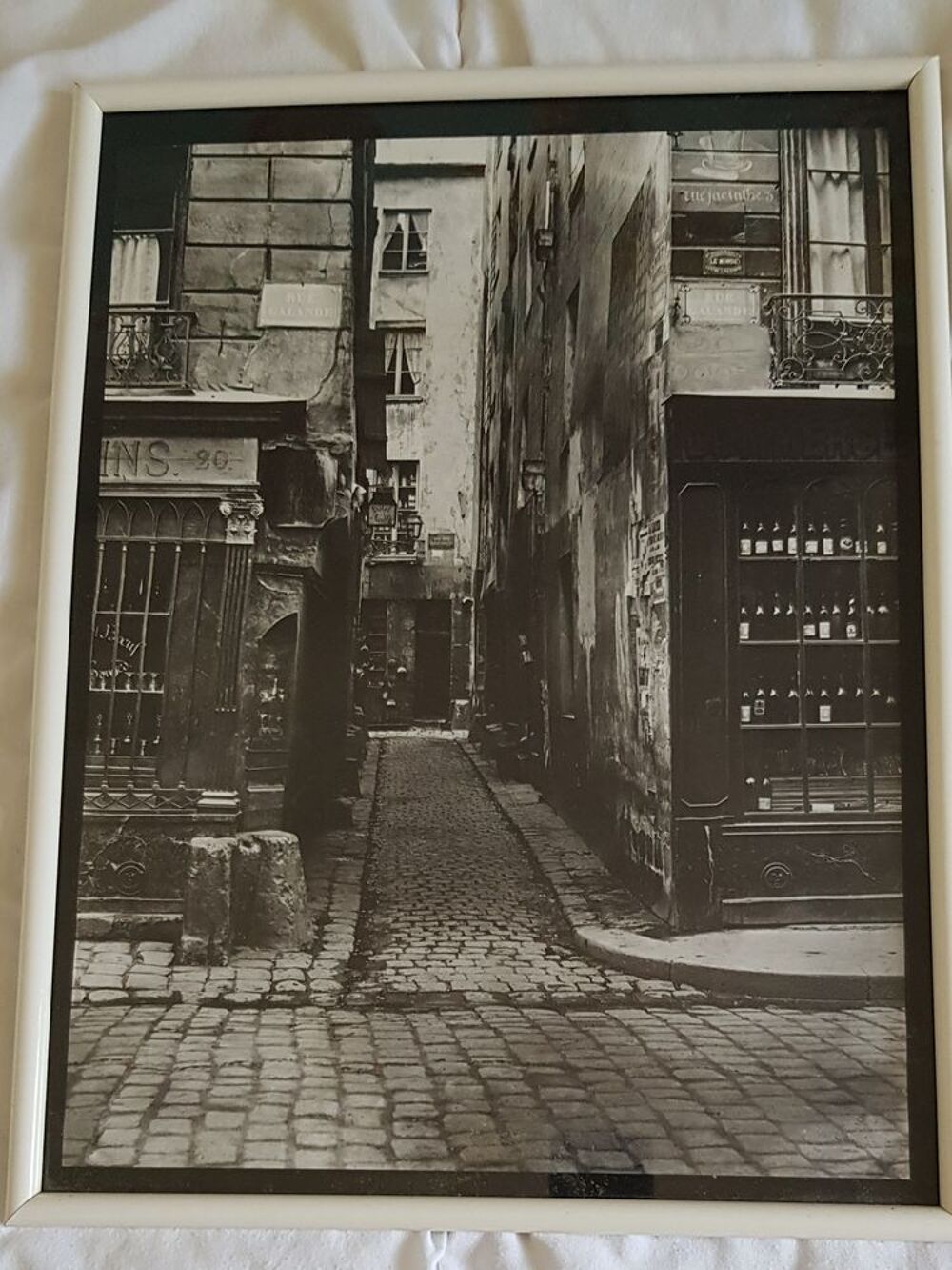 Tableaux photo rue de Paris 19&egrave;me si&egrave;cle Noir Décoration