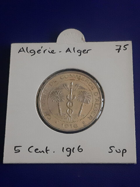 1916 Alg�rie Alger 5 centimes 14 Prats-de-Mollo-la-Preste (66)