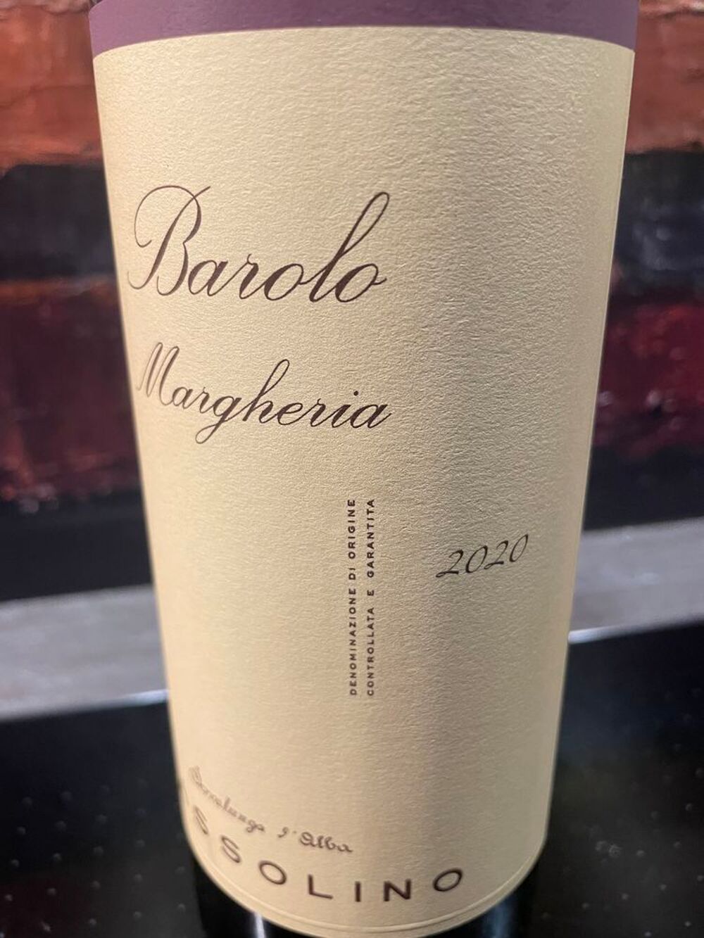 1 Bt BAROLO MARGHERIA 2020 - Massolino Piemont 95pk Cuisine