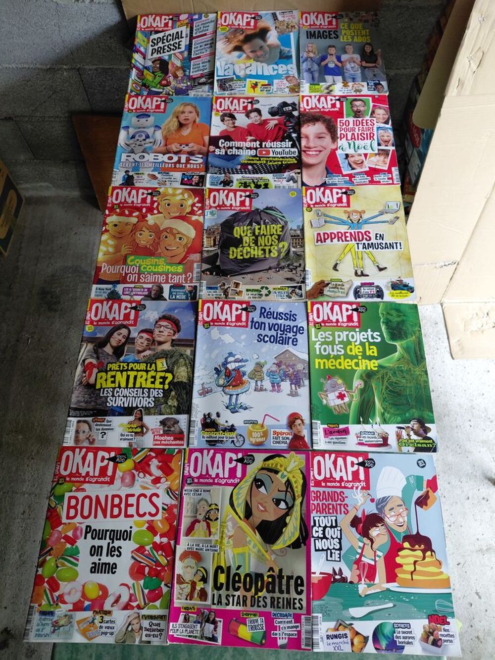 Lot magazines Okapi Livres et BD