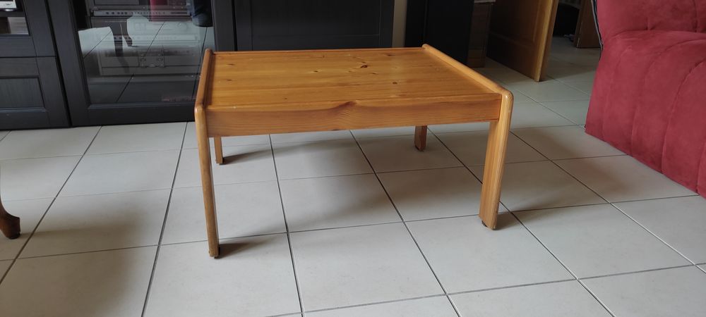 TABLE BASSE IKEA PIN MASSIF VINTAGE Meubles