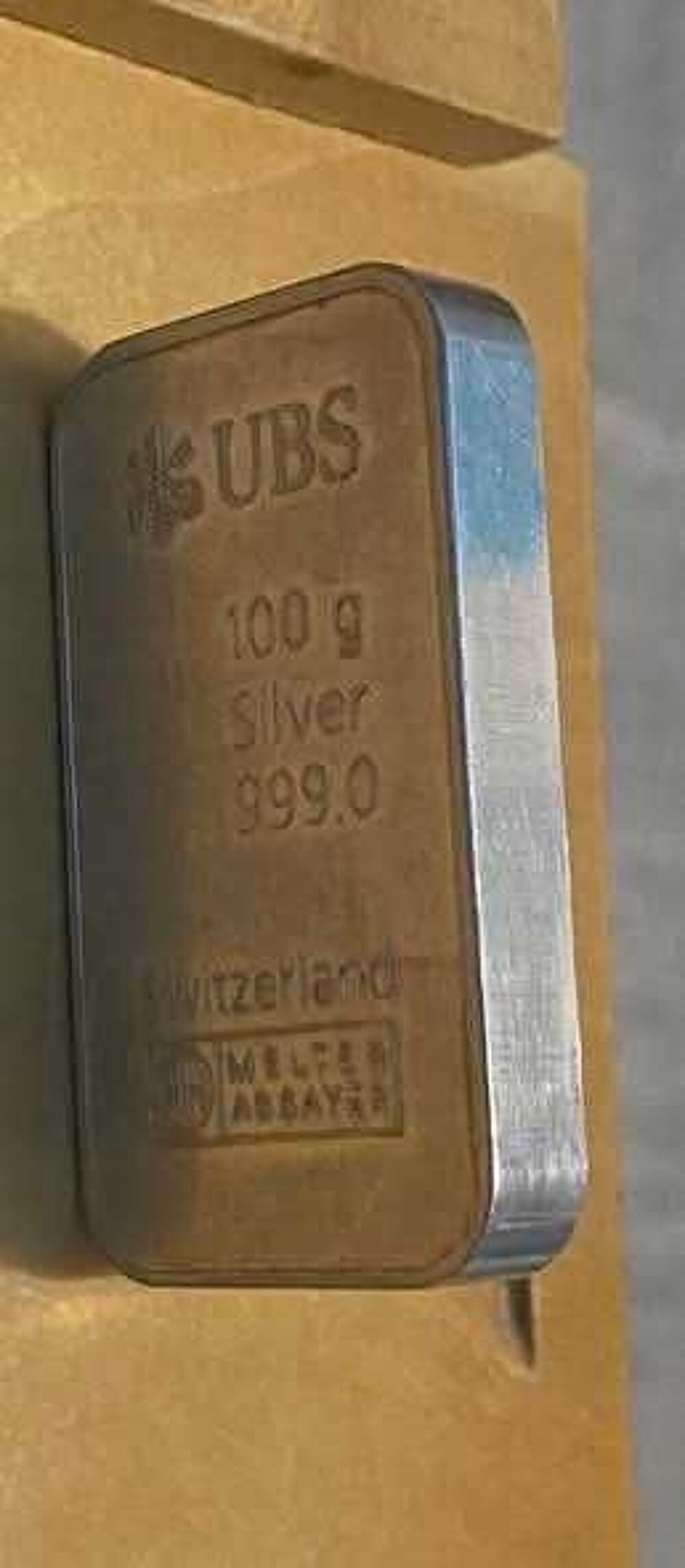 lingot d'argent suisse pure 