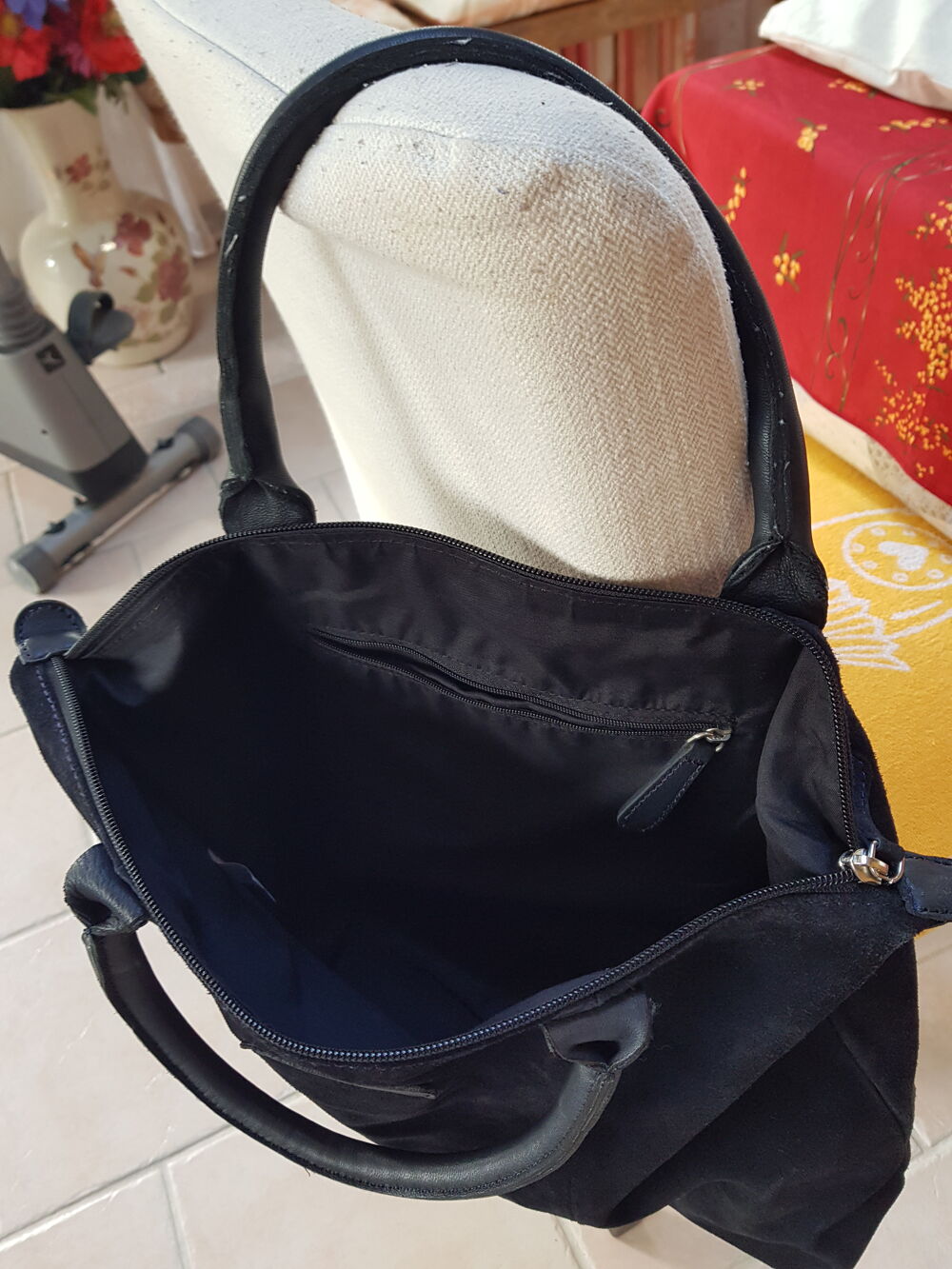 Sac cuir noir Maroquinerie